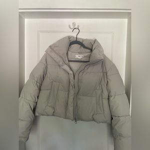 MANGO cropped puffer (size S)